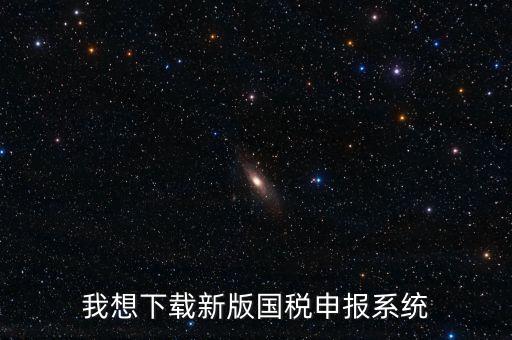 新疆國稅報(bào)稅什么系統(tǒng)下載，我想下載新版國稅申報(bào)系統(tǒng)