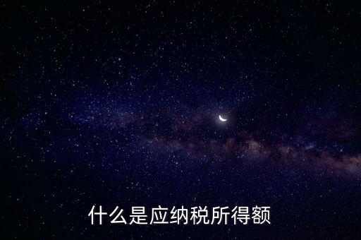 什么是應納稅所得額