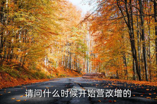 請(qǐng)問(wèn)什么時(shí)候開(kāi)始營(yíng)改增的