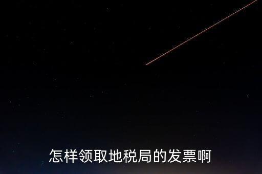 怎樣領取地稅局的發(fā)票啊