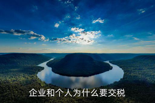 個(gè)稅為什么由企業(yè)交，個(gè)體工商戶(hù)為什么要交個(gè)人所得稅
