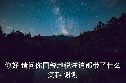 注銷稅盤都帶什么資料，稅務(wù)注銷都需要什么資料啊