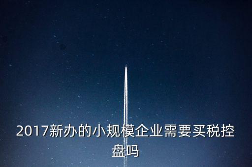 什么公司要稅控盤，2017新辦的小規(guī)模企業(yè)需要買稅控盤嗎