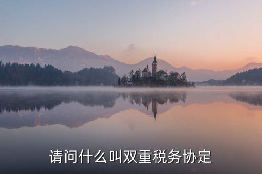 什么是雙重征稅協定，什么是double tax treaty