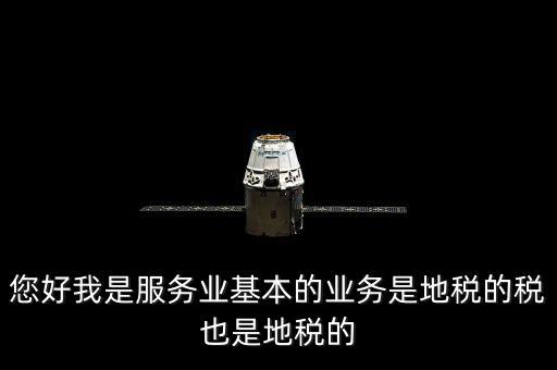 您好我是服務業(yè)基本的業(yè)務是地稅的稅也是地稅的