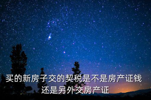 交了契稅的房子是什么產(chǎn)權(quán)，收契稅的房子是大產(chǎn)權(quán)還是小產(chǎn)權(quán)啊在線等