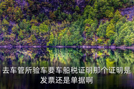 車船納稅證明是什么，車船稅證明是什么是購(gòu)置稅嗎