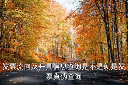 什么是發(fā)票流向查詢(xún)系統(tǒng)，發(fā)票流向及開(kāi)具信息查詢(xún)是不是就是發(fā)票真?zhèn)尾樵?xún)