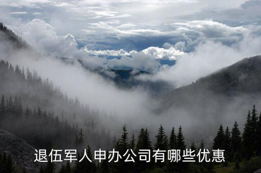 退伍開公司有什么優(yōu)惠，退伍軍人申辦公司有哪些優(yōu)惠