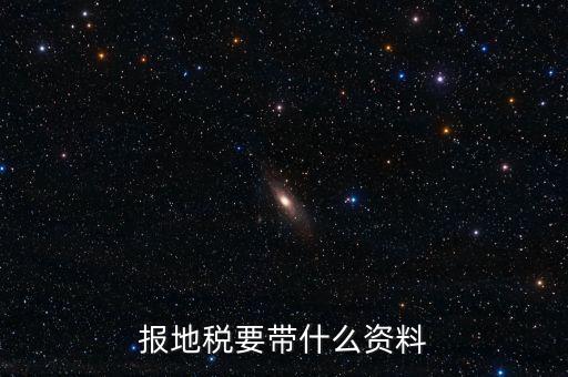 報地稅要帶什么資料