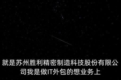 就是蘇州勝利精密制造科技股份有限公司我是做IT外包的想業(yè)務上