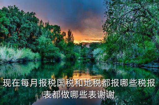 國稅需要報(bào)什么稅，國稅局是報(bào)什么稅