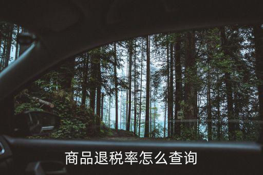 用什么查出口退稅率，查詢出口退稅率