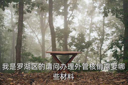 我是羅湖區(qū)的請問辦理外管核銷需要哪些材料