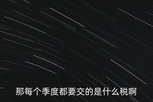 季度報(bào)什么稅，一般納稅人商業(yè)企業(yè)查賬征收月度季度分別要申報(bào)哪些稅種