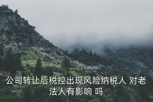 風(fēng)險(xiǎn)納稅人 有什么后果，公司轉(zhuǎn)讓后稅控出現(xiàn)風(fēng)險(xiǎn)納稅人 對老法人有影響 嗎