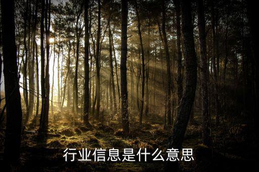行業(yè)概況是什么意思，淘寶直通車什么是行業(yè)情況