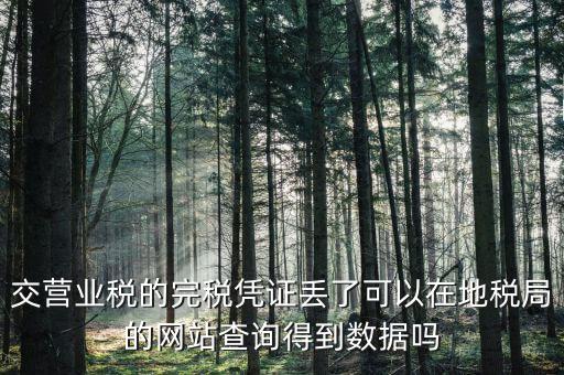 完稅憑證如何查詢(xún)，稅收通用完稅證真?zhèn)卧趺床樵?xún)