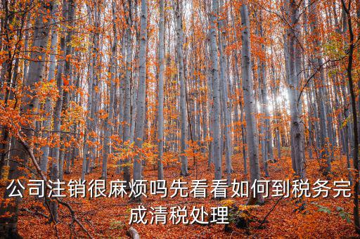 如何完成注銷清稅，如何注銷稅戶