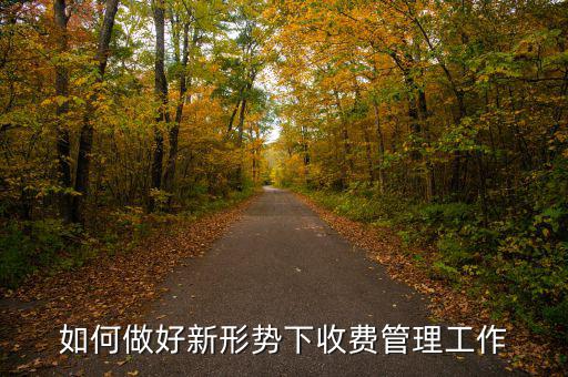 如何搞好征費管理工作，如何做好新形勢下收費管理工作