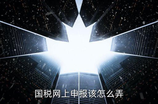 代扣代繳國稅如何申報，國稅網上申報該怎么弄