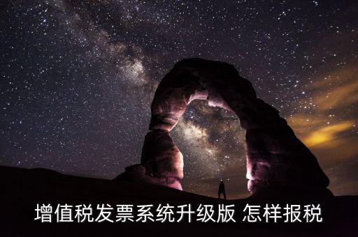 增值稅發(fā)票系統(tǒng)升級版 怎樣報(bào)稅