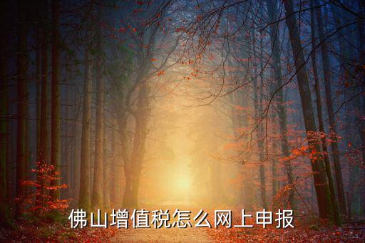 佛山增值稅怎么網(wǎng)上申報