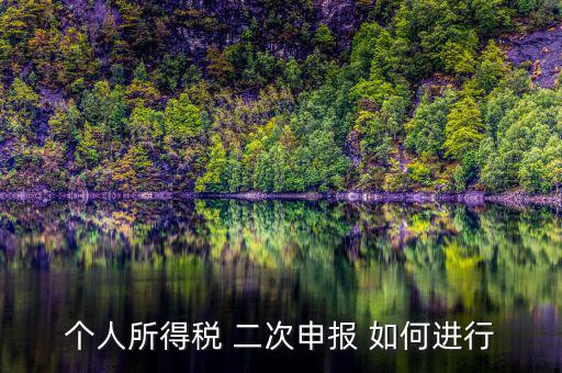 如何進(jìn)行第二期納稅申報(bào)，二次申報(bào)納稅怎么處理