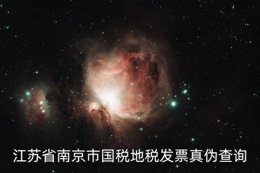 江蘇省南京市國(guó)稅地稅發(fā)票真?zhèn)尾樵?xún)