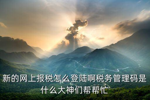 首次申報如何登陸國稅申報系統(tǒng)，首次網(wǎng)上申報國稅的流程