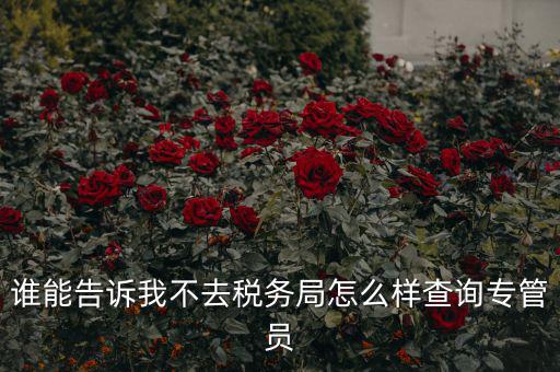 如何查納稅人的稅管員，誰能告訴我不去稅務(wù)局怎么樣查詢專管員