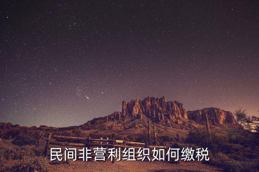 非營(yíng)利組織如何納稅，民間非營(yíng)利組織如何繳稅