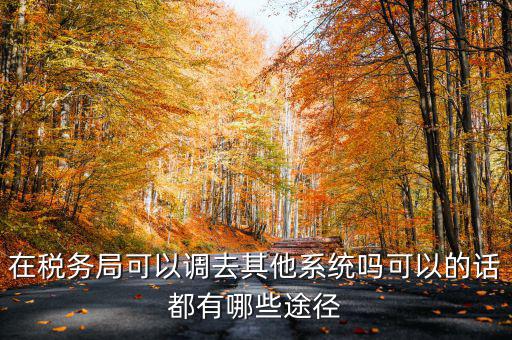 國稅系統(tǒng)如何調(diào)出，其他公務(wù)員怎么調(diào)稅務(wù)系統(tǒng)