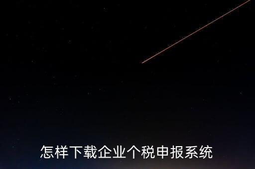 聊城個稅申報系統(tǒng)如何下載，怎樣下載企業(yè)個稅申報系統(tǒng)
