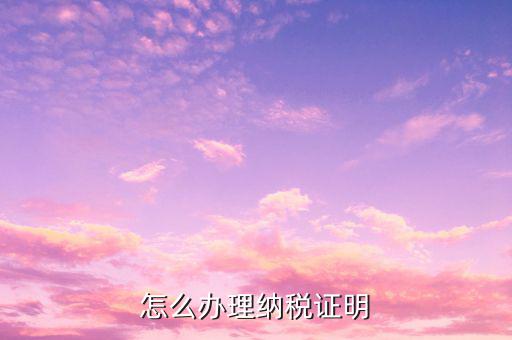 如何打印國稅納稅證明，打印納稅證明怎么個流程