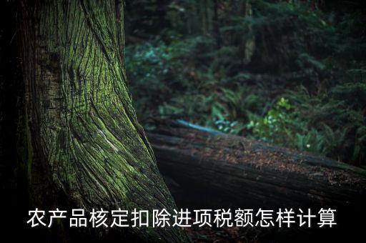 農(nóng)產(chǎn)品如何算進(jìn)項(xiàng)稅額，購買100塊農(nóng)產(chǎn)品怎么算稅