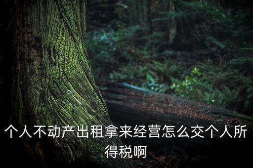 個人出租不動產(chǎn)如何納稅，個人房產(chǎn)出租應(yīng)如何納稅 住宅可按5稅率征收