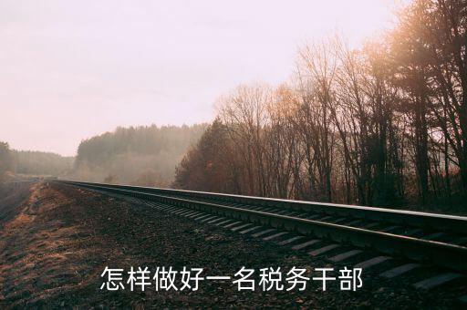 稅務(wù)干部如何在機(jī)構(gòu)改革中有所作為，怎樣做好一名稅務(wù)干部