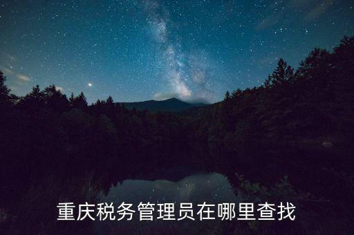 國稅網(wǎng)站如何查詢管理員，重慶稅務(wù)管理員在哪里查找