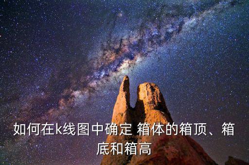 如何在k線圖中確定 箱體的箱頂、箱底和箱高