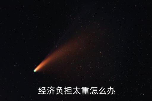  經(jīng)濟負(fù)擔(dān)太重怎么辦