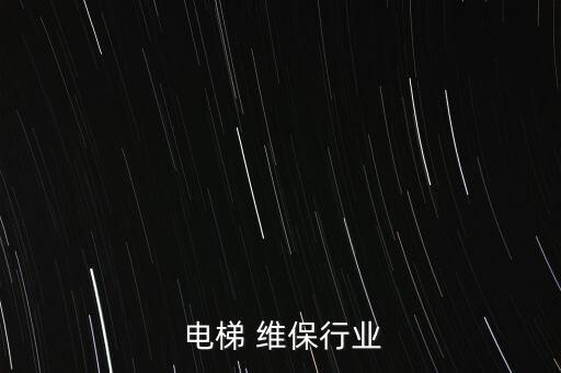  電梯 維保行業(yè)