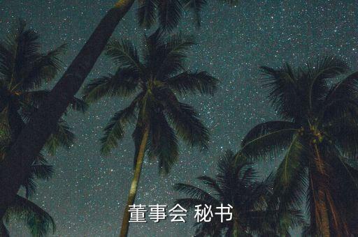  董事會(huì) 秘書