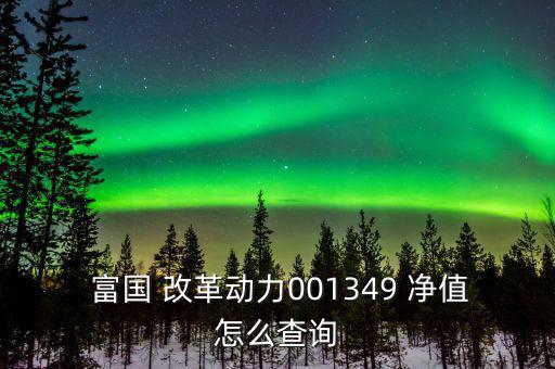 富國(guó)國(guó)企改革基金凈值今天怎么樣,基金凈值可查詢(xún)最新報(bào)告