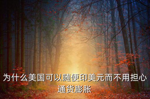 為什么美國(guó)可以隨便印美元而不用擔(dān)心通貨膨脹