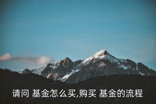 請(qǐng)問(wèn) 基金怎么買,購(gòu)買 基金的流程