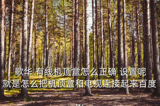 歌華有線怎么設置搜臺,如何使用有線電視頻譜進行搜索?