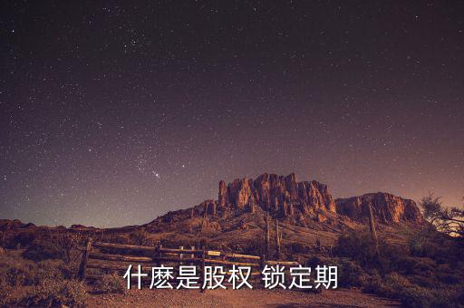 什麼是股權 鎖定期