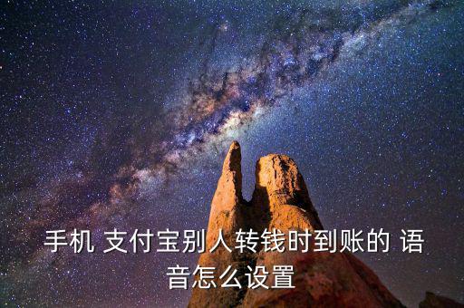  手機(jī) 支付寶別人轉(zhuǎn)錢時(shí)到賬的 語(yǔ)音怎么設(shè)置