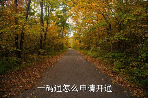  一碼通怎么申請(qǐng)開通